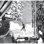 Collage of various images including books, a lime, a statue, and text.