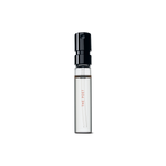 Small clear spray bottle with black cap on a white background