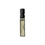 MACBA Barcelona sample perfume bottle by Kismet Olfactive with black cap on a white background